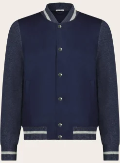 OGÉR Italian Knitwear Baseball Jacket Best Sale