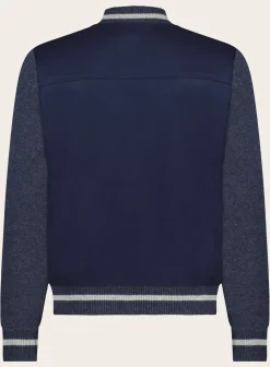 OGÉR Italian Knitwear Baseball Jacket Best Sale