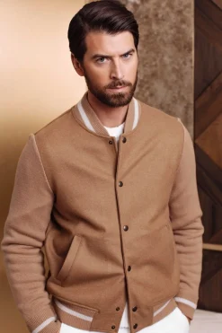 OGÉR Italian Knitwear Baseball Jacket Best Sale