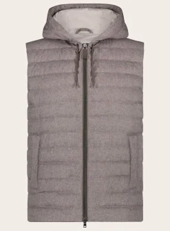 Herno Bodywarmer Van Cashmere Taupe Store