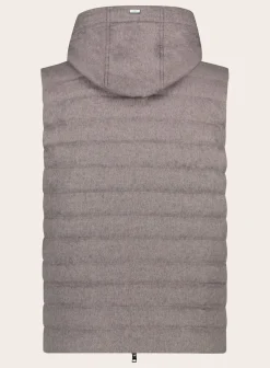 Herno Bodywarmer Van Cashmere Taupe Store
