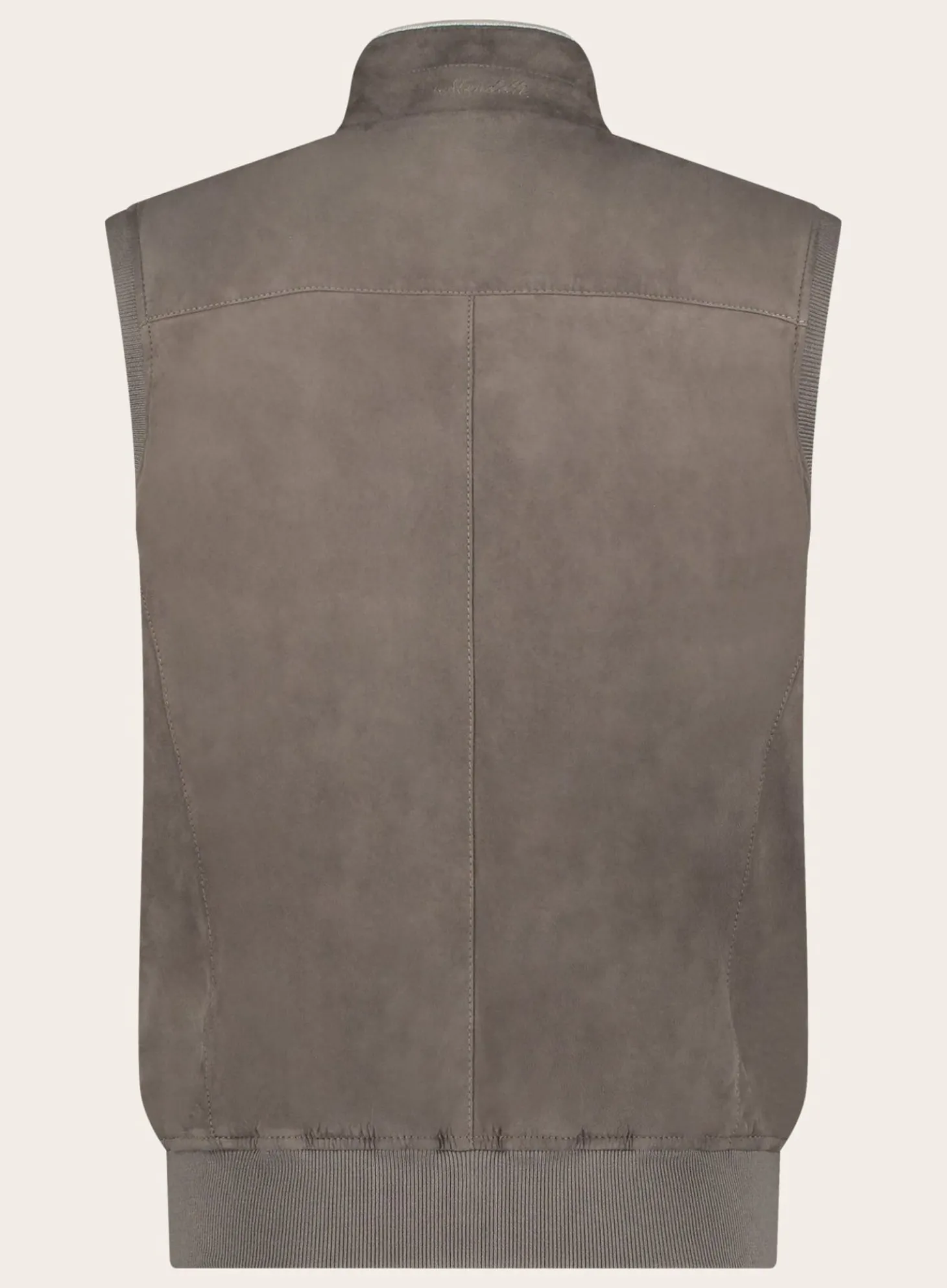 Mandelli Bodywarmer Van Suede Taupe Cheap