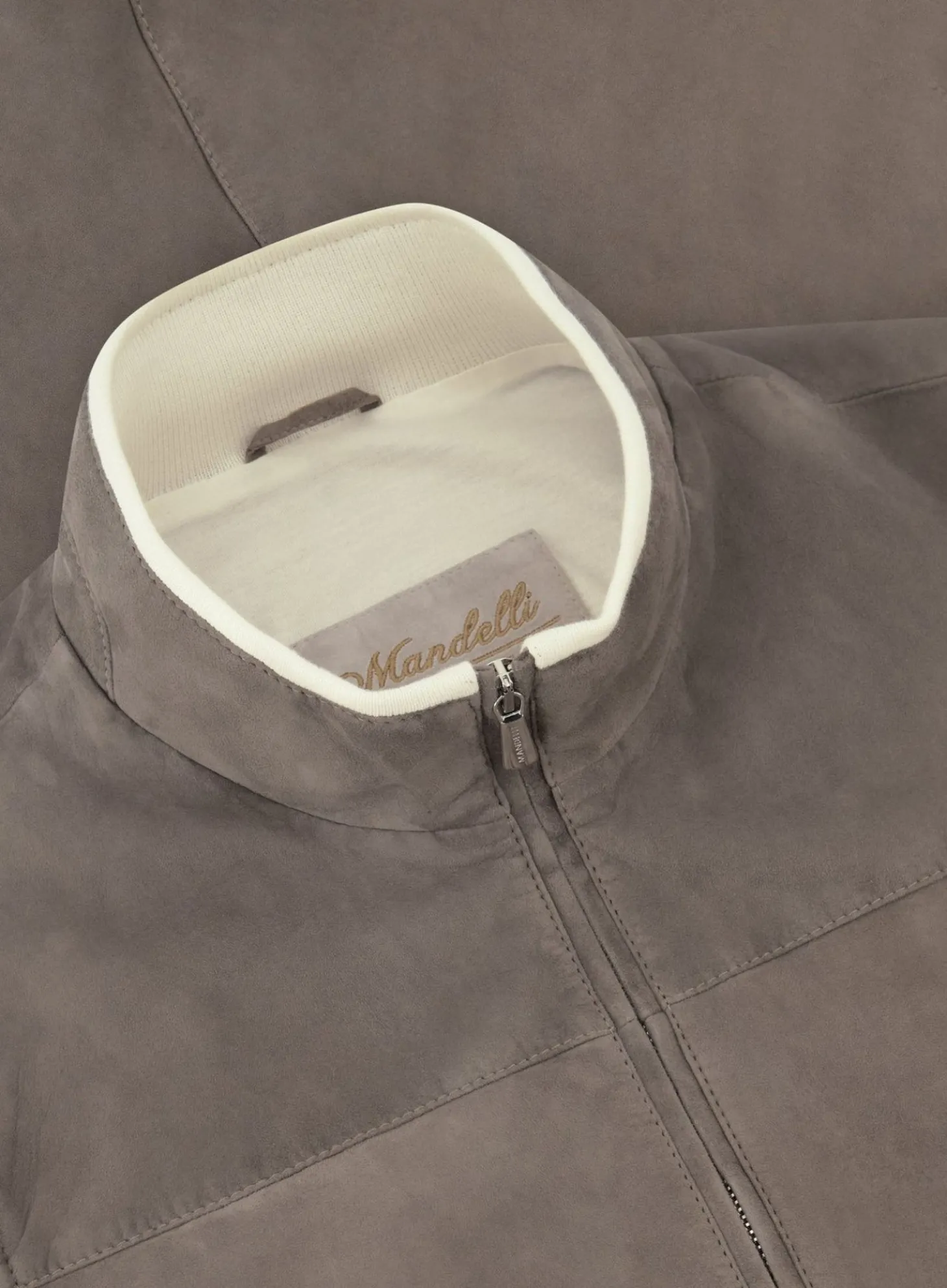 Mandelli Bodywarmer Van Suede Taupe Cheap