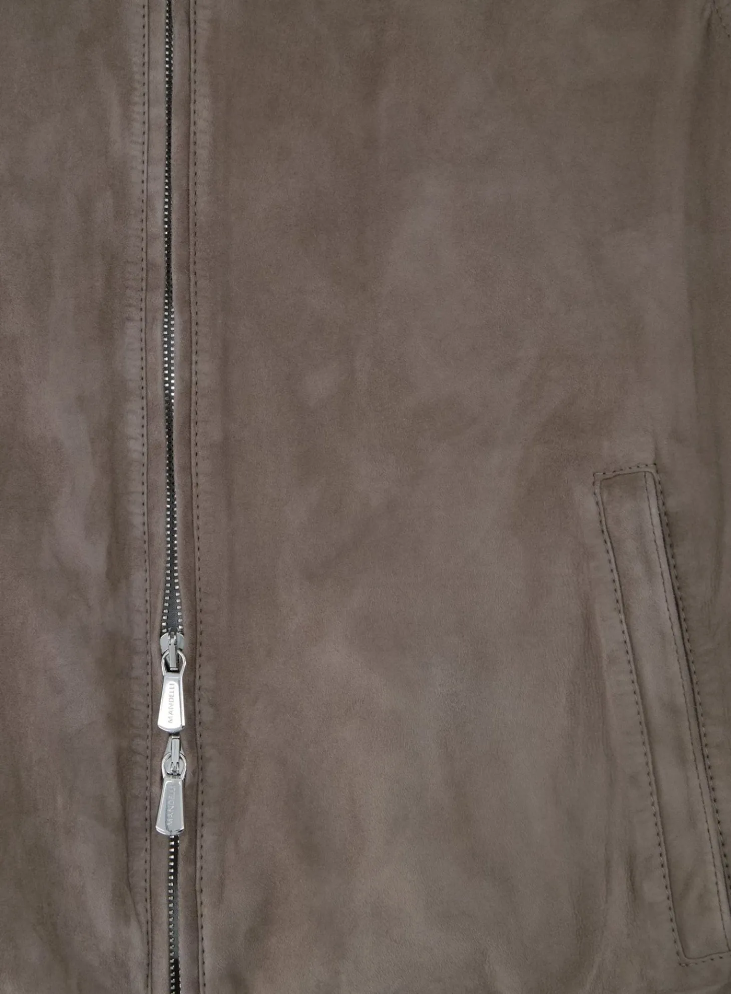 Mandelli Bodywarmer Van Suede Taupe Cheap