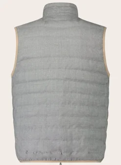 Brunello Cucinelli Bodywarmer Van Virgin Wol Grijs Flash Sale