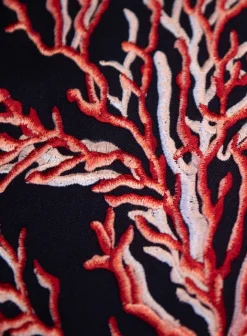 Isaia Bomberjack Met Print Van Wol, Zijde En Cashmere Blue Navy Online