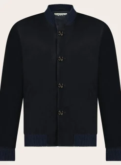 KIRED Bomberjack Van Suede Blue Navy Store