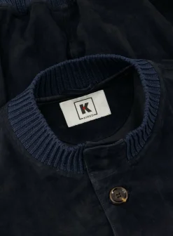 KIRED Bomberjack Van Suede Blue Navy Store