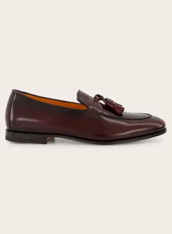 Santoni Carlos Tassel Loafers Van Leer Hot