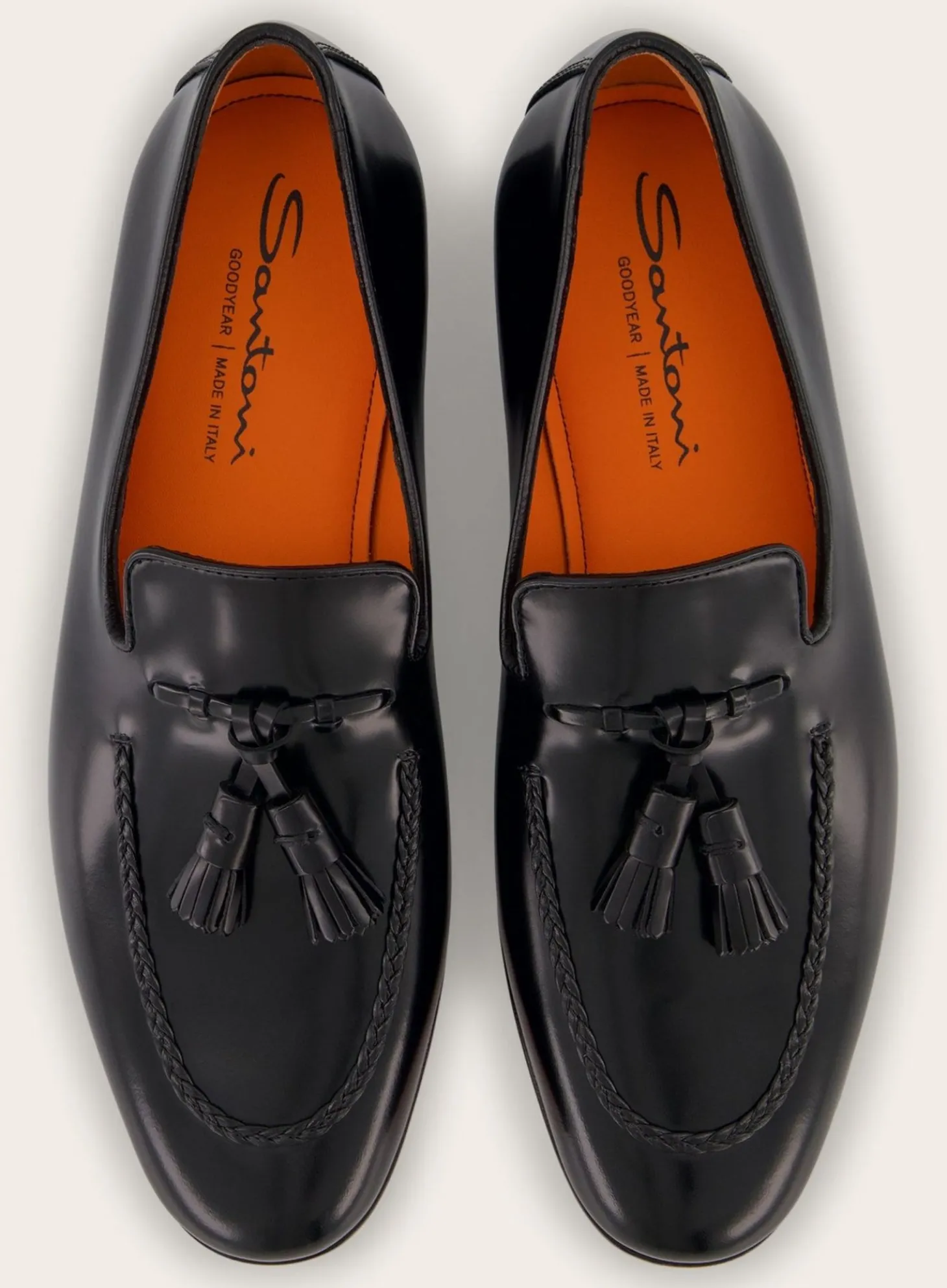 Santoni Carlos Tassel Loafers Van Leer Hot