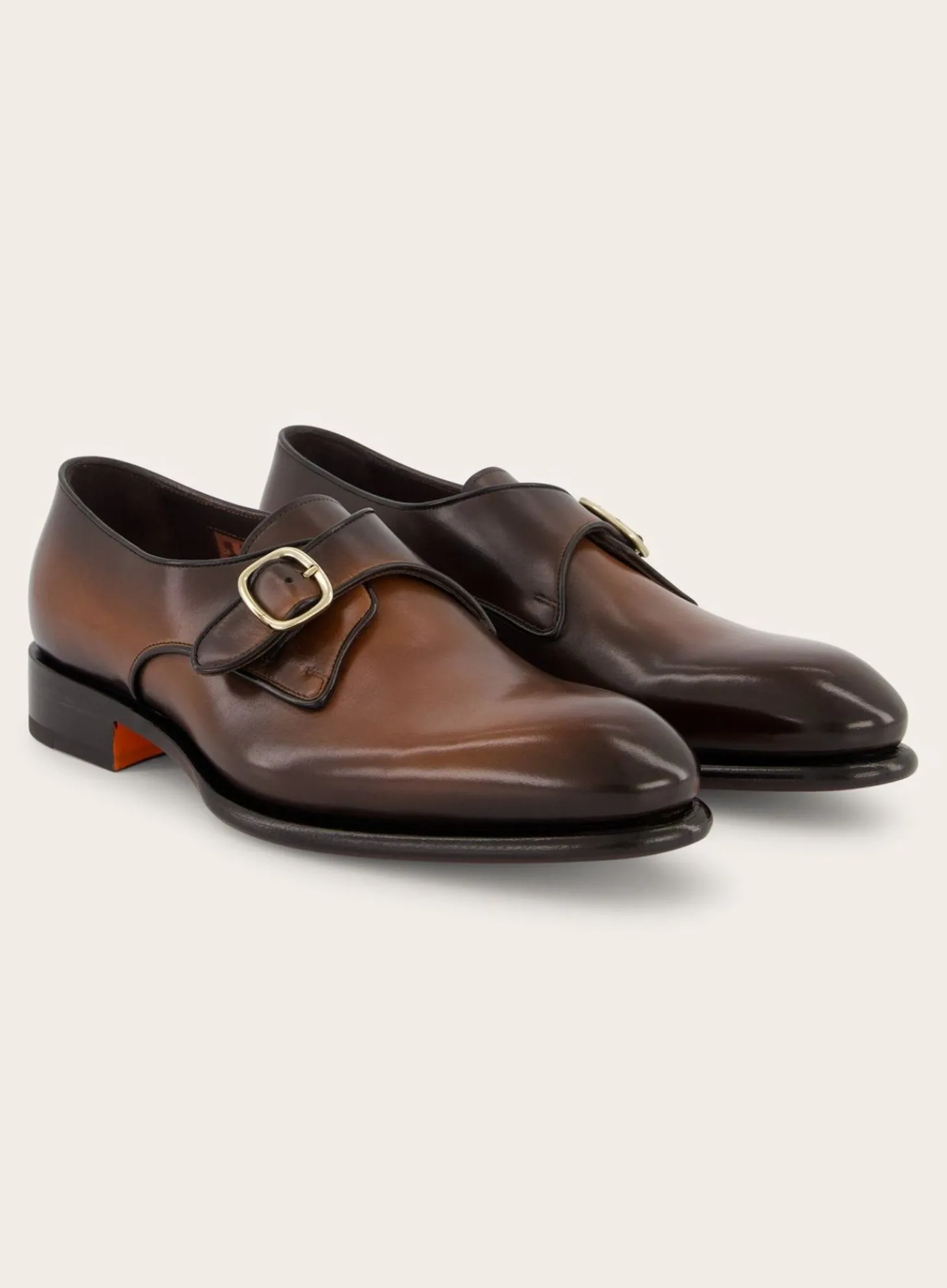 Santoni Carter Gespschoenen Van Leer D.Bruin Cheap