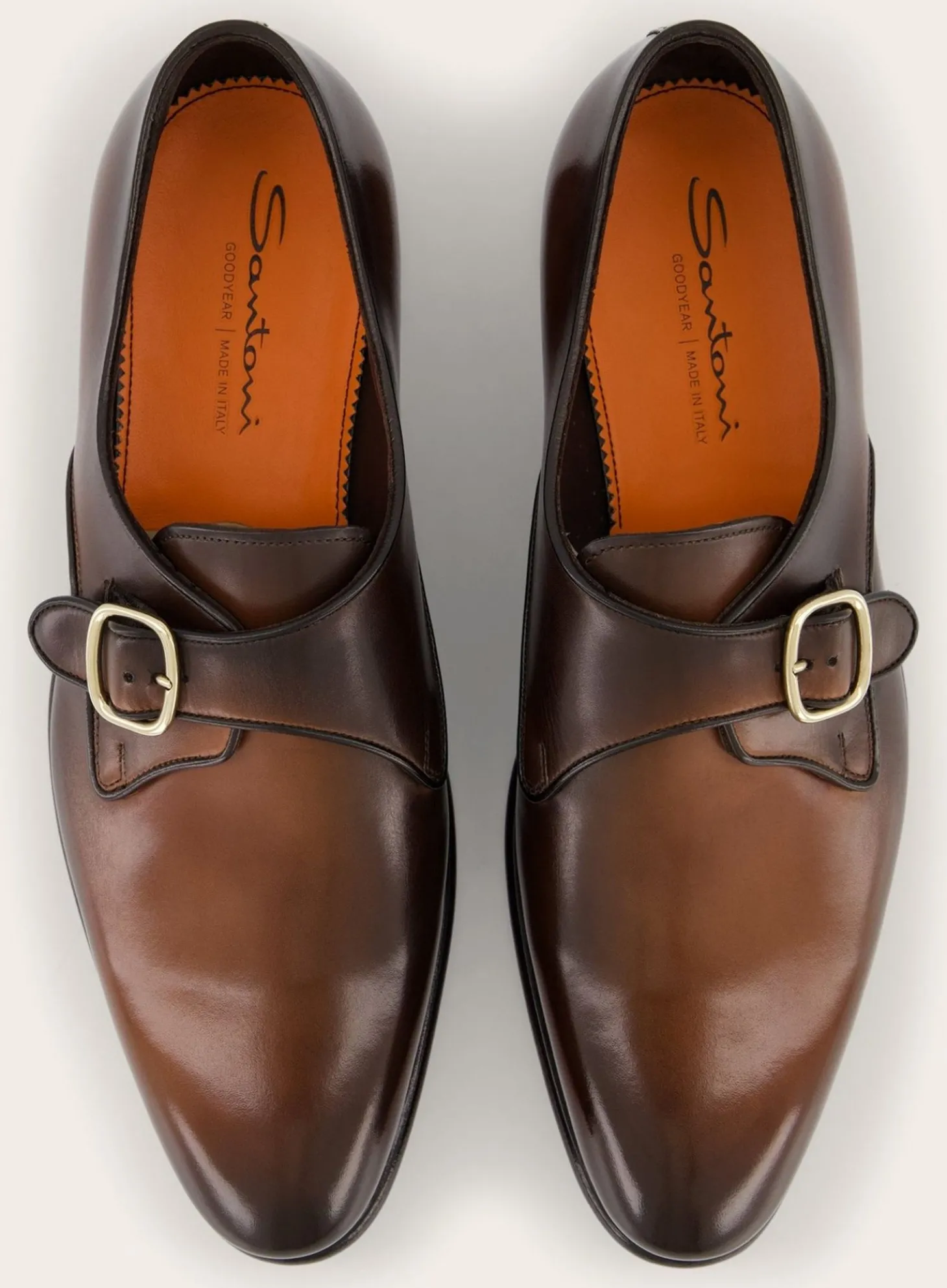 Santoni Carter Gespschoenen Van Leer D.Bruin Cheap