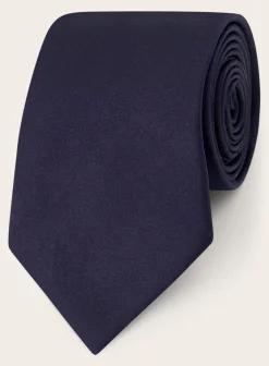 Eugenio Marinella Classic Stropdas Van Zijde Blue Navy Store