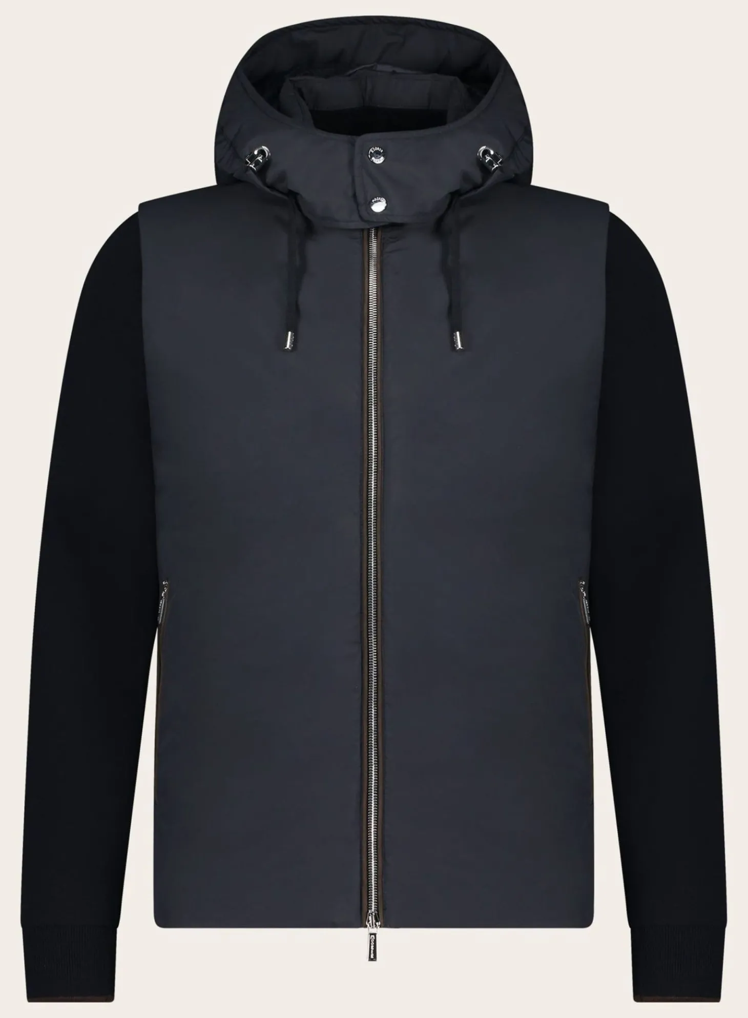 Moorer Converteerbare Jack Met Afritsende Mouwen Fashion