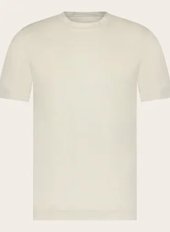 FEDELI Crewneck T-Shirt Van Katoen Flash Sale