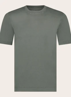 FEDELI Crewneck T-Shirt Van Katoen Flash Sale