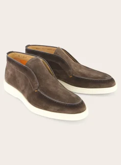 Santoni Detroit Instappers Van Suede Hot