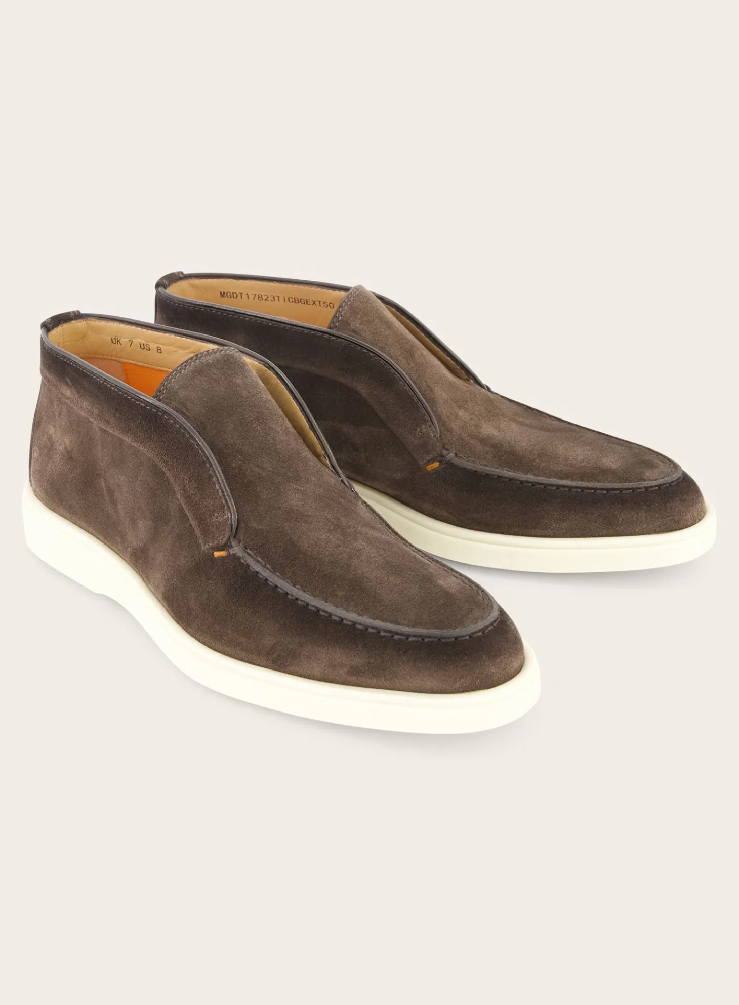 Santoni Detroit Instappers Van Suede Hot
