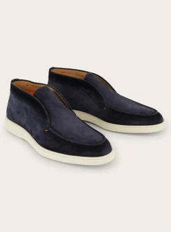 Santoni Detroit Instappers Van Suede Hot