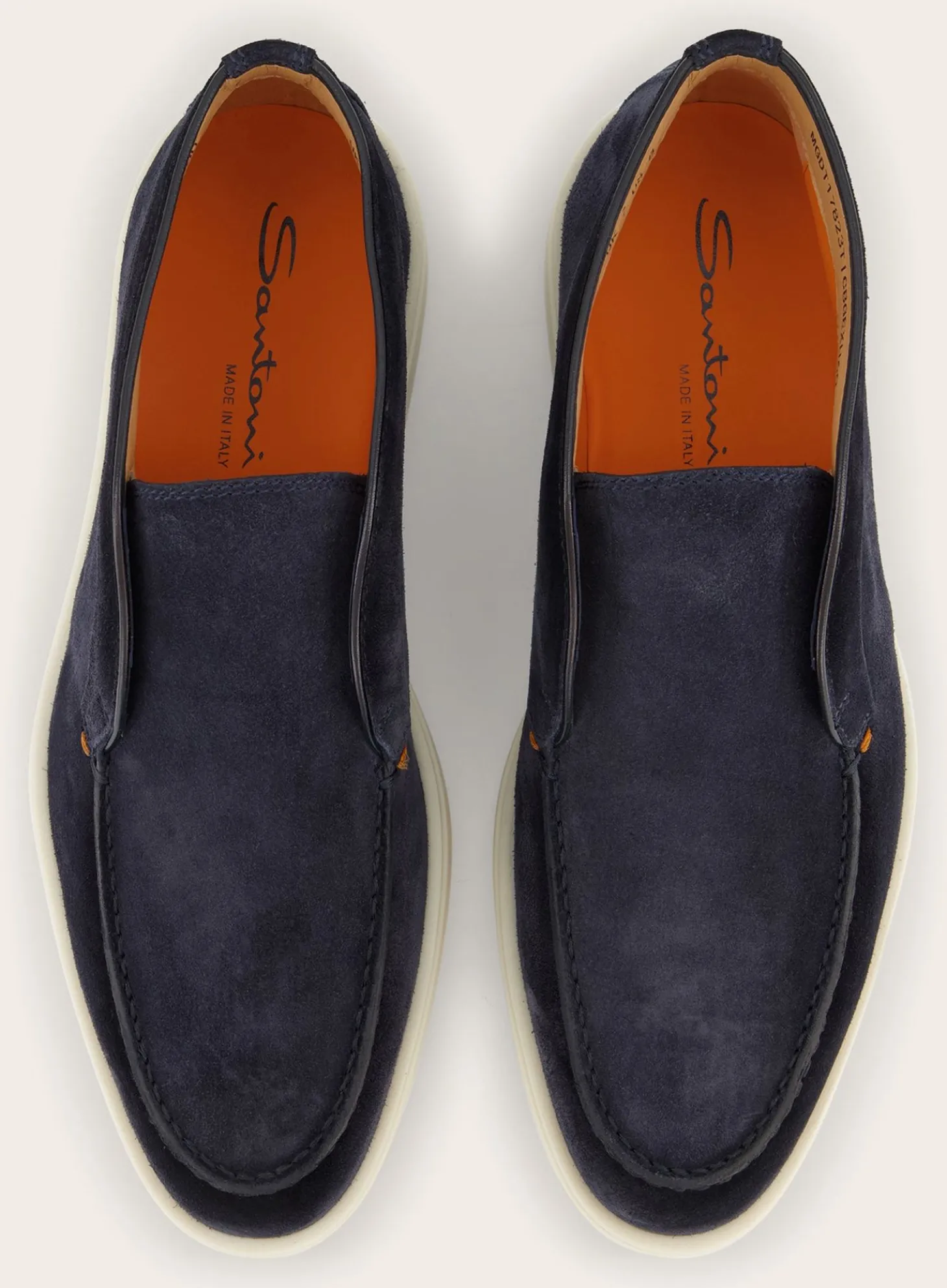 Santoni Detroit Instappers Van Suede Hot