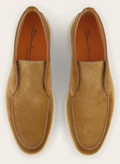 Santoni Detroit Instappers Van Suede Hot