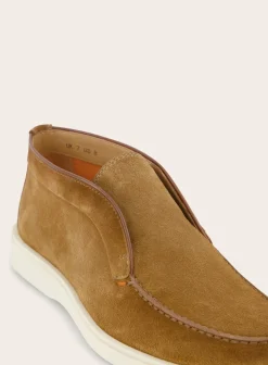Santoni Detroit Instappers Van Suede Hot