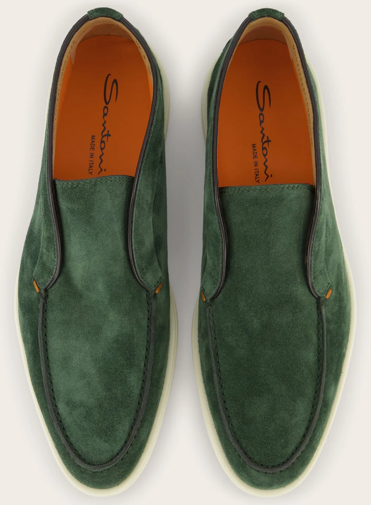 Santoni Detroit Instappers Van Suede Hot