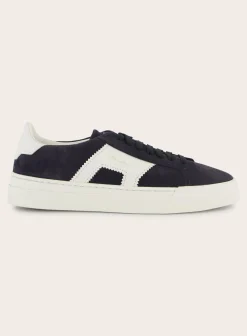 Santoni Double Buckle Sneakers Van Suede Store