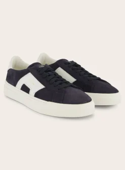 Santoni Double Buckle Sneakers Van Suede Store