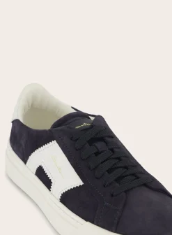 Santoni Double Buckle Sneakers Van Suede Store
