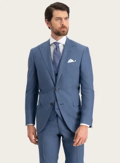 Corneliani Driedelig Pak Van Wol L.Blauw Best Sale