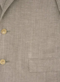 Corneliani Driedelig Pak Van Wol En Linnen Beige Cheap
