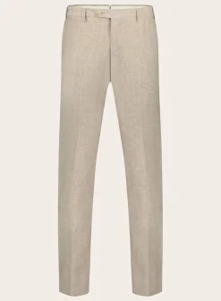 Corneliani Driedelig Pak Van Wol En Linnen Beige Cheap