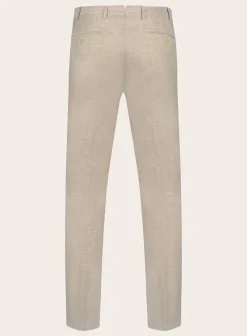 Corneliani Driedelig Pak Van Wol En Linnen Beige Cheap