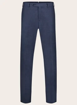 OGÉR Driedelig Pak Van Wol, Zijde En Linnen Blue Navy Cheap