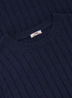 OGÉR Italian Knitwear Geribd T-Shirt Van Linnen En Katoen New