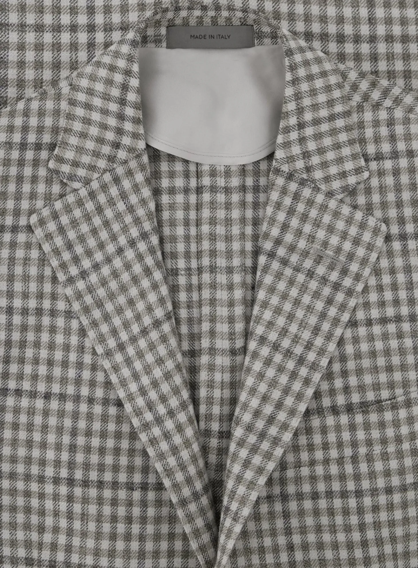 Corneliani Geruit Jasje Van Wol En Zijde Beige Flash Sale