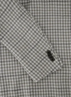 Corneliani Geruit Jasje Van Wol En Zijde Beige Flash Sale