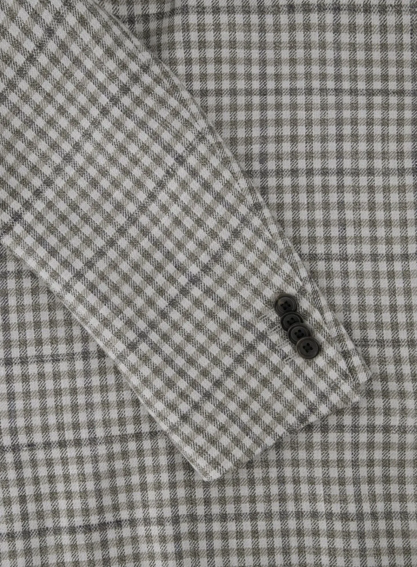 Corneliani Geruit Jasje Van Wol En Zijde Beige Flash Sale