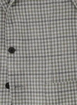 Corneliani Geruit Jasje Van Wol En Zijde Beige Flash Sale