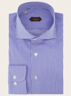 OGÉR Gestreept Shirt Van Katoen D.Blauw Store