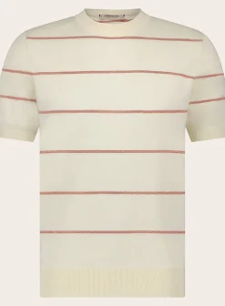 Fioroni Gestreept T-Shirt Van Katoen En Cashmere Sale