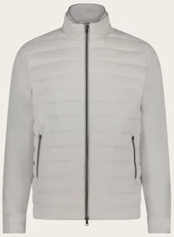 Herno Gewatteerd Jack Van Zijde En Katoen Licht Taupe Best