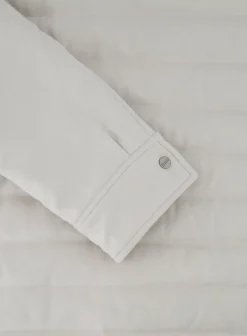 Herno Gewatteerd Jack Van Zijde En Katoen Licht Taupe Best