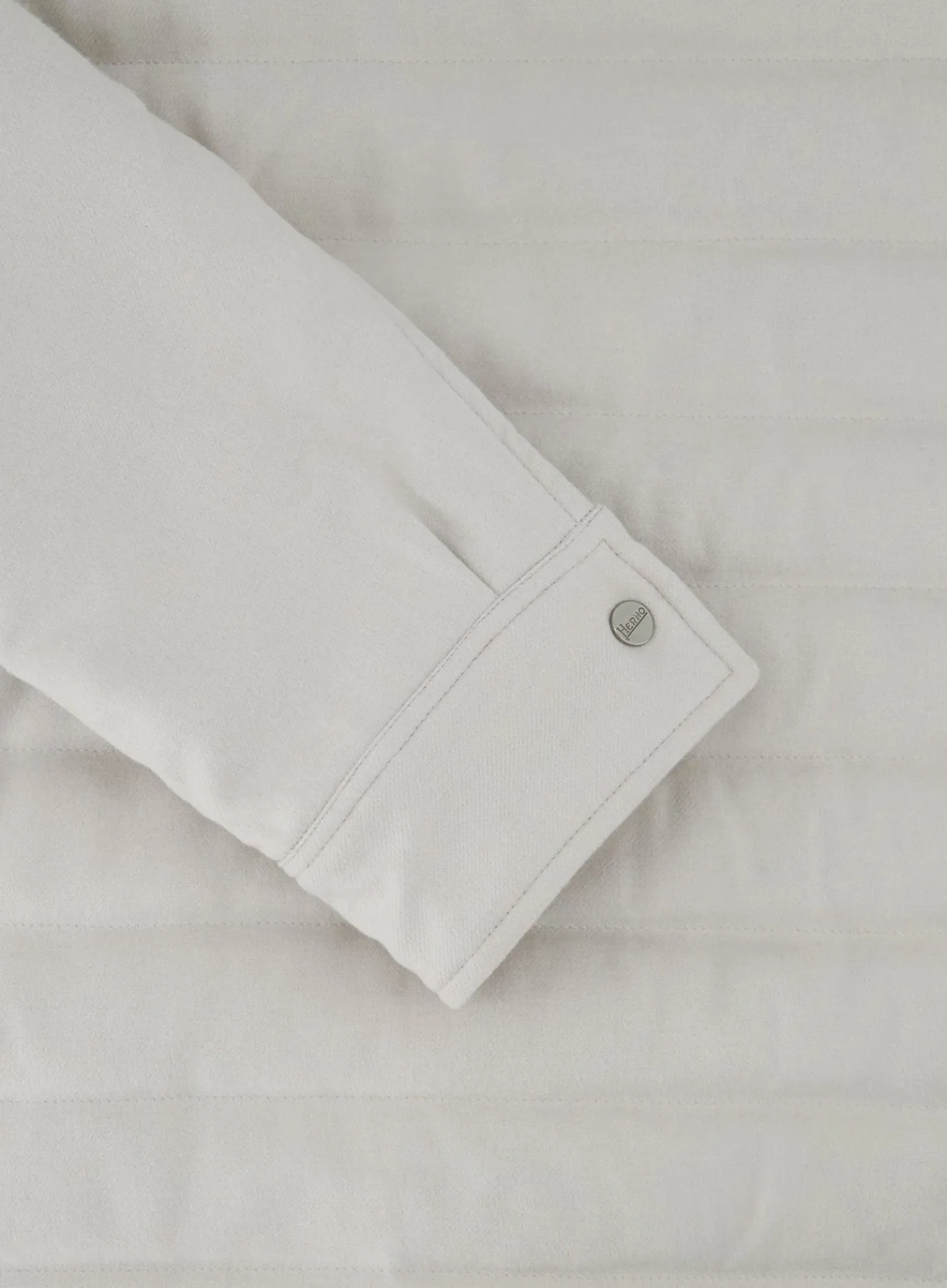 Herno Gewatteerd Jack Van Zijde En Katoen Licht Taupe Best