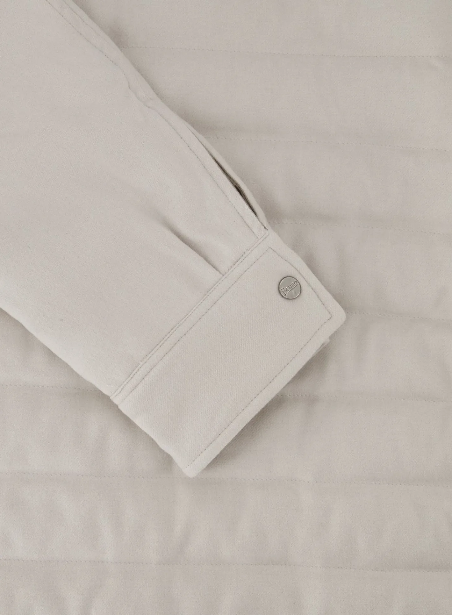 Herno Gewatteerd Jack Van Zijde En Katoen Licht Taupe Best