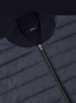 Herno Gewatteerde Bodywarmer Van Wol En Zijde Discount