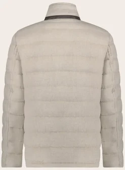 MOORER Gewatteerde Jas Van Wol En Cashmere L.Beige Discount