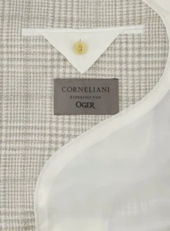 Corneliani Glencheck Jasje Van Wol Beige Hot