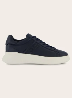 Hogan H580 Sneakers Van Leer Blue Navy Shop